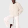 Kort jasje van imitatiebont