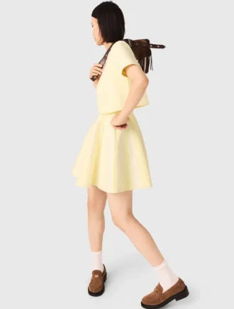 Kort model fancy gebreid vest