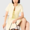 Kort model fancy gebreid vest