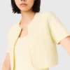 Kort model fancy gebreid vest