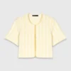 Kort model fancy gebreid vest