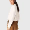 Kort shirt met kralen