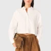 Kort shirt met kralen
