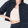 Kort shirt met studs