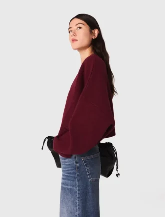 Kort vest van wolmix