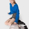 Korte broek met bloemenborduursel