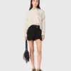 Korte broek met gelaagde look