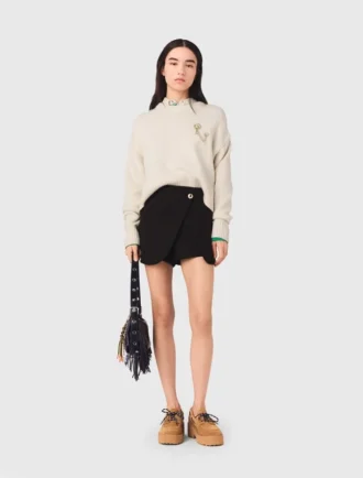 Korte broek met gelaagde look