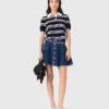 Korte denim rok