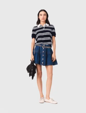 Korte denim rok