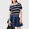 Korte denim rok