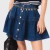 Korte denim rok