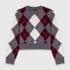 Korte trui met argylepatroon