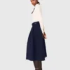 Lange katoenen rok met riem