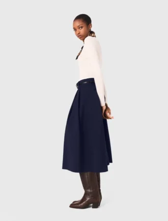 Lange katoenen rok met riem