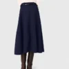 Lange katoenen rok met riem