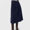 Lange katoenen rok met riem