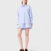 Lange popeline blouse