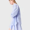 Lange popeline blouse