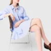 Lange popeline blouse