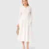 Lange taffeta rok