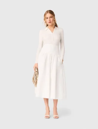 Lange taffeta rok