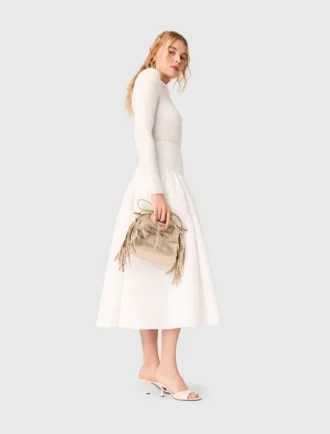 Lange taffeta rok