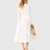 Lange taffeta rok