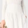 Lange taffeta rok