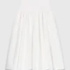 Lange taffeta rok