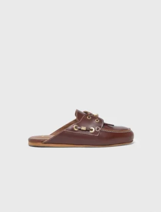 Leren bootmules