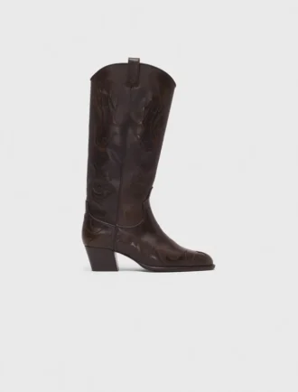 Leren cowboylaarzen