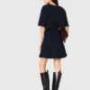 2-in-1 jurk met tweed-effect