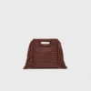 Leren M-minitas met studs