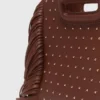 Leren M-minitas met studs