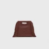 Leren M-minitas met studs