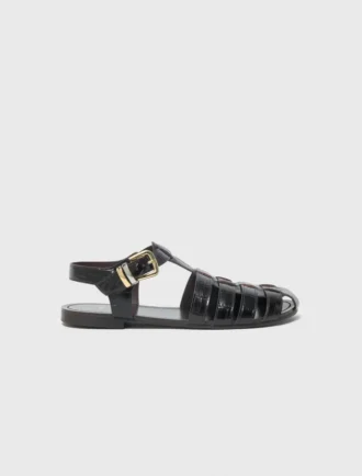 Leren sandalen met meerdere bandjes
