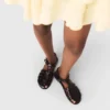 Leren sandalen met meerdere bandjes
