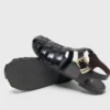 Leren sandalen met meerdere bandjes