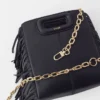 Leren tas met kettingriem