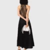 Luchtige maxi-jurk met gevlochten rug