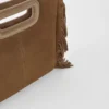 M Bag met franjes van suède