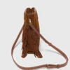 M Bag van suède met stiksels