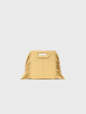 M Mini-tas van mat craquelé leer