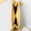 M Mini-tas van mat craquelé leer