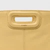 M Mini-tas van mat craquelé leer