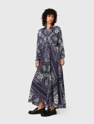 Maxi-jurk met bandana-print