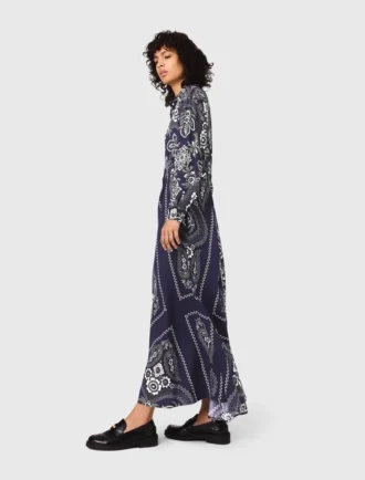 Maxi-jurk met bandana-print