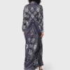 Maxi-jurk met bandana-print