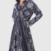 Maxi-jurk met bandana-print